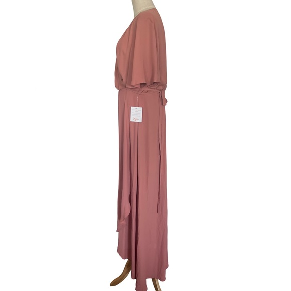 Show me your mumu Sophia Wrap Rustic Mauve Dress - Picture 7 of 9